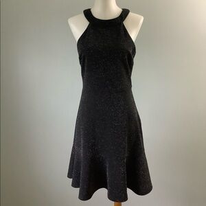 Gilli Sparkly Black Halter Top Dress Size S